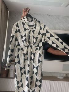 Stylish Geometric Print Dress