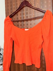 H&amp;M Orange Top 🧡🛍️