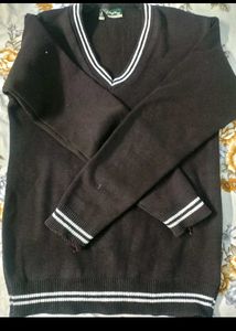 Brown School Uniform Sweater