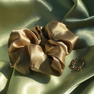 Set Of 3 L,M,S  Golden Satin Scrunchie