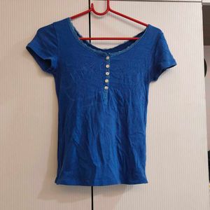 Blue Henley Top