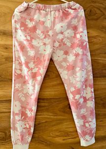 Pink Floral Pajama Pants