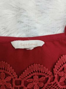 Lace Trim Spaghetti Strap top