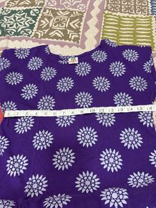 Vibrant Purple Floral Print tshirt