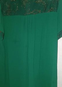Elegant Green Floral Top