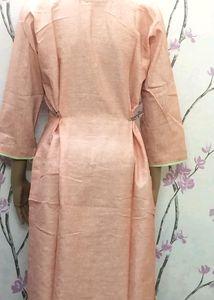 Kurti pink 1 piece attractive embroidery fancy