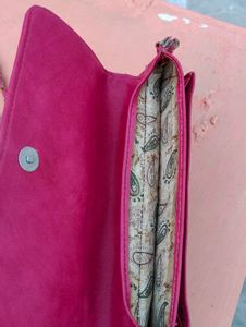 Vibrant Pink Clutch Bag with free shipping