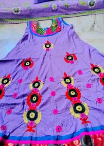 Fully Embroidered Anarkali Kurti