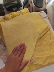 Embroidered Yellow Kurti