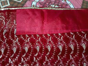 Elegant Maroon &amp; Gold✨ Saree
