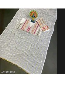 White Colour ki Saree