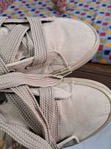 Beige Casual Sneakers