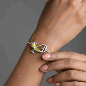 Silverlookalike Meena Work Bird Adjustable Bracele
