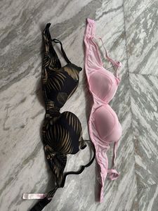 Pack of 2 Bras - Pink & Tropical Print