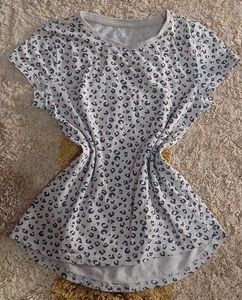Gray Leopard Print T-Shirt