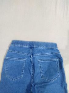 Women's Light Blue Skinny Fit Jeans – Soft &amp; Styli