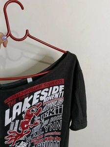 Graphic Print T-shirt Y2k Cybercore Vintage