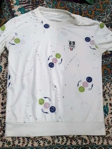 White Graphic Print T-Shirt