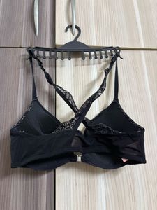 Black Lace Trim Push-Up Bra