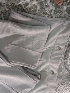 Stylish Gray Textured Pants