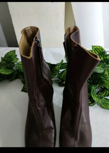 Brown Leather Ankle Boots