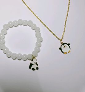 Combo Of Charms Necklace And Bracelet