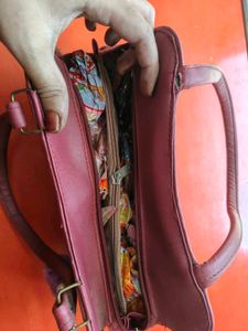 Quilted Handbag with Embellishments