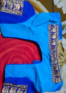 Blue Heavy Designer Saree