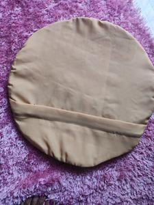 Round Silk Cushion Covers, Pack Of 2