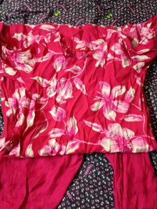 Floral Print Kurta and Palazzo Set