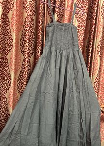Women Grey Maxi Dress Full
