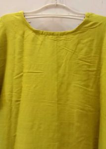 Lime Green Cotton Kurta