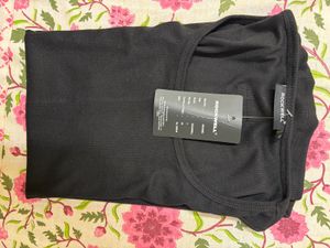 Black Ribbed Sleeveless Tank Top