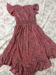 Chic Floral Print Midi Dress