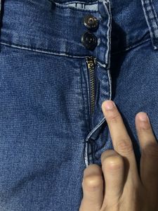 Stylish Blue Washed Skinny Fit Denim Jeans