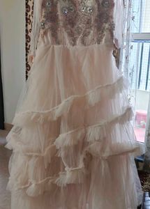 Stunning Ruffled Evening Gown