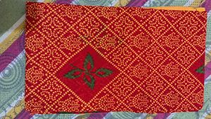 Vibrant Red &amp; Yellow Saree
