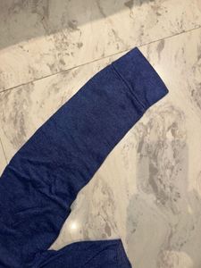 Blue Cropped Hoodie
