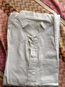Classic White Cotton Kurta Set