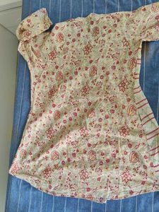 Floral Print Cotton Dress Material
