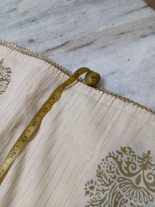 Cream Ethnic Palazzo Pants