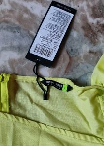 Lime Green Ruffled Mini Dress