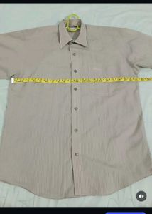 Men's Striped Button-Up Shirt