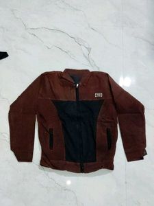 Men's Brown & Black Corduroy Jacket