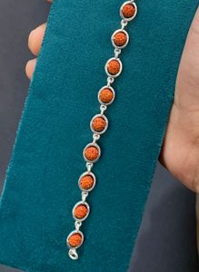 pure silver rudraksh Bracelet