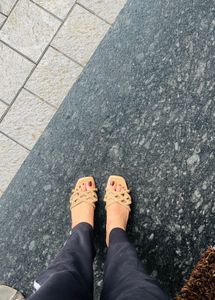 heavy work party wear  Sandals heeled wedding