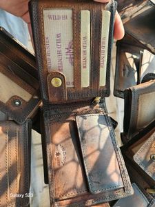 Embossed Leather Wallet