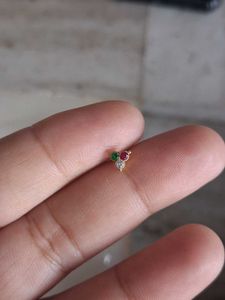 Gold Nose Pin with stones