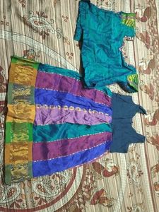 Colorful Patchwork Dress & Top Set