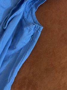 Dressberyy Light Blue Button-Up Top